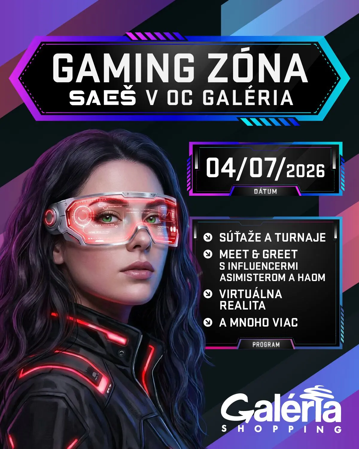 Gaming zona v OC Galéria Košice